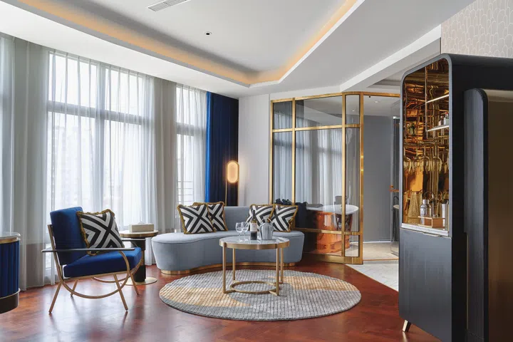 Residential suite in the OKU Hotel Taichung.