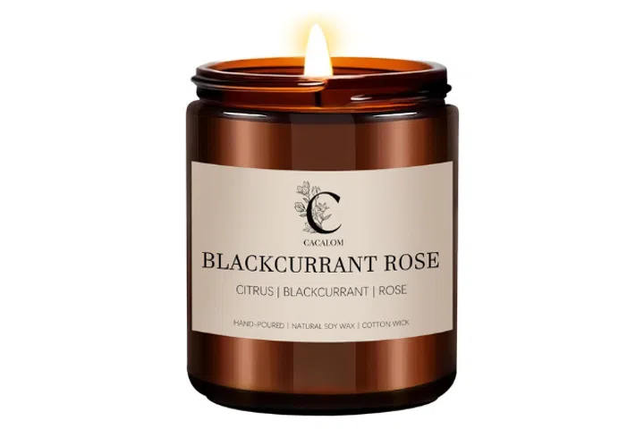Cacalom Blackcurrant Rose Scented Candle