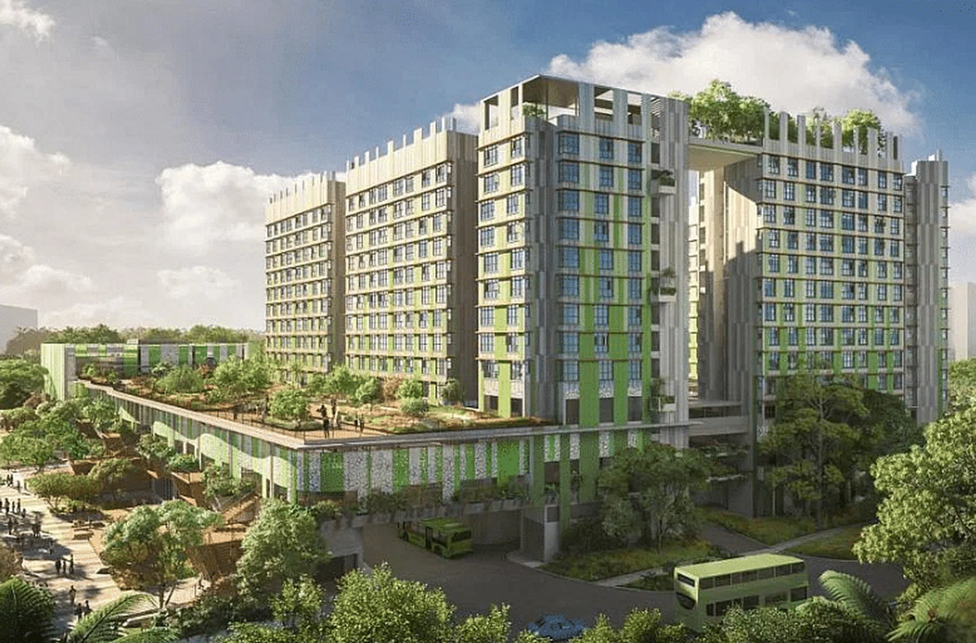 HDB BTO Bidadari Woodleigh Village's hawker centre is set to open in 2023