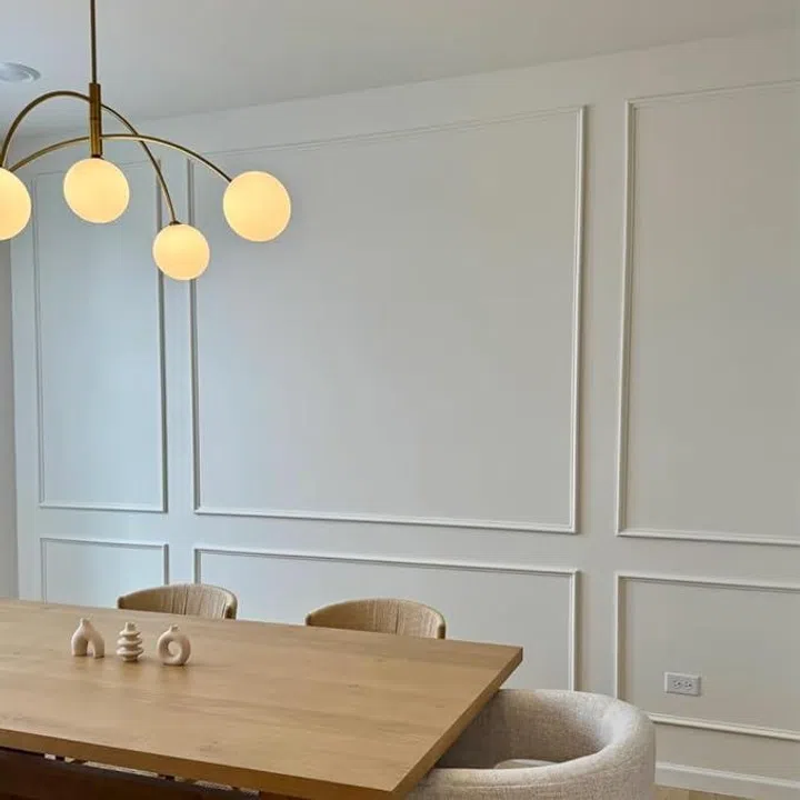 JPM Peel and Stick Wall Moulding Kit – Precut 6 Wall Trim Frame Set, $97