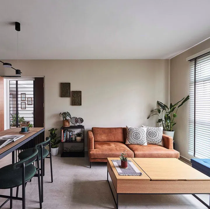 House Tour: Three-room Margaret Drive BTO with sprawling Bukit Timah & Johor Bahru views (Photo Veronica Tay, Art direction Nonie Chen)