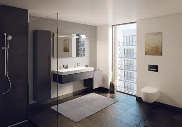 The Geberit Icon TurboFlush WC (New) bundle with the Sigma 40 slim actuator plate (New) – Promotional Price $1,599 (UP $4,049).