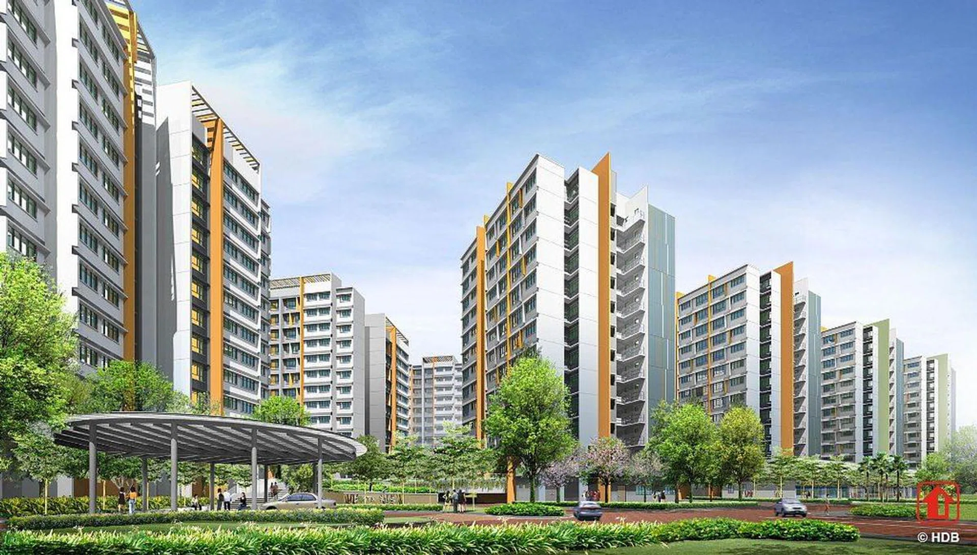 HDB Artist Impression of Costa Ris located in Pasir Ris