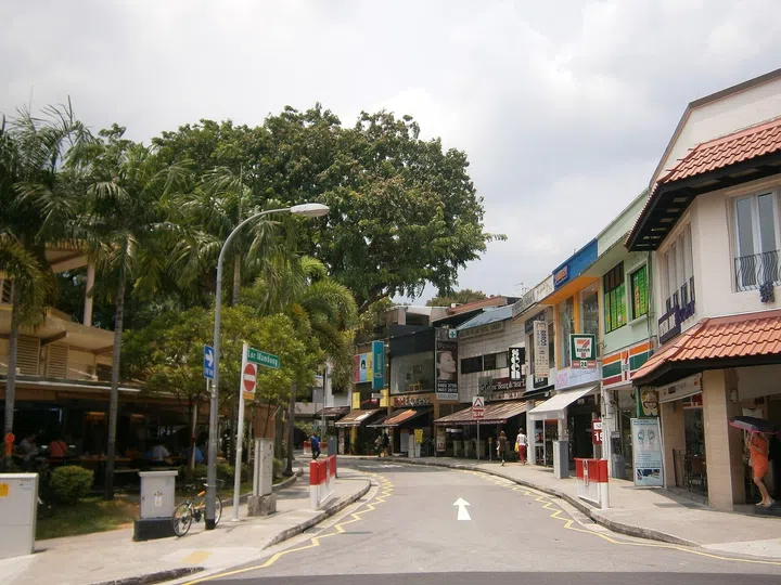 Streets of Holland Village in Singapore