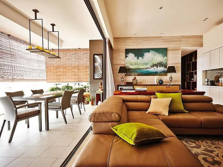 living room ideas L-shaped sectional sofa middle 