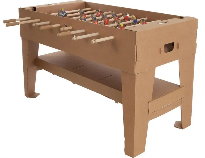 foosball, game table, cardboard, eco-friendly