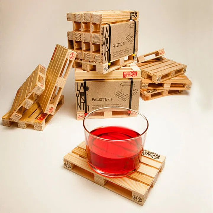 pallet drink coasters