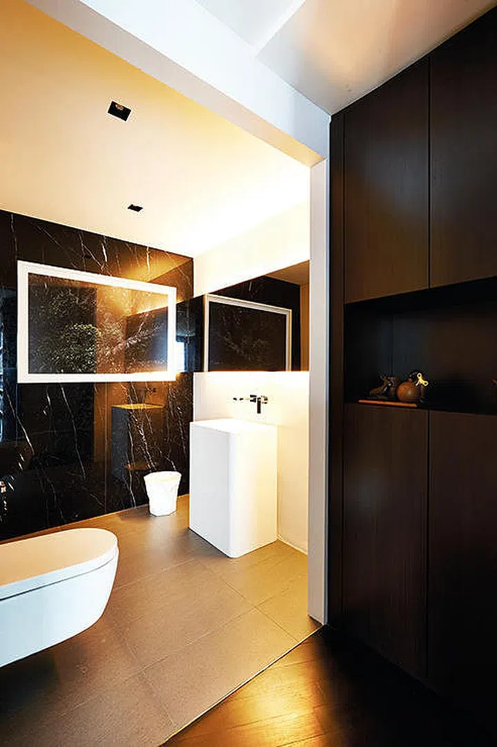 bathroom, renovation, wall finisihes, wall materials, marble