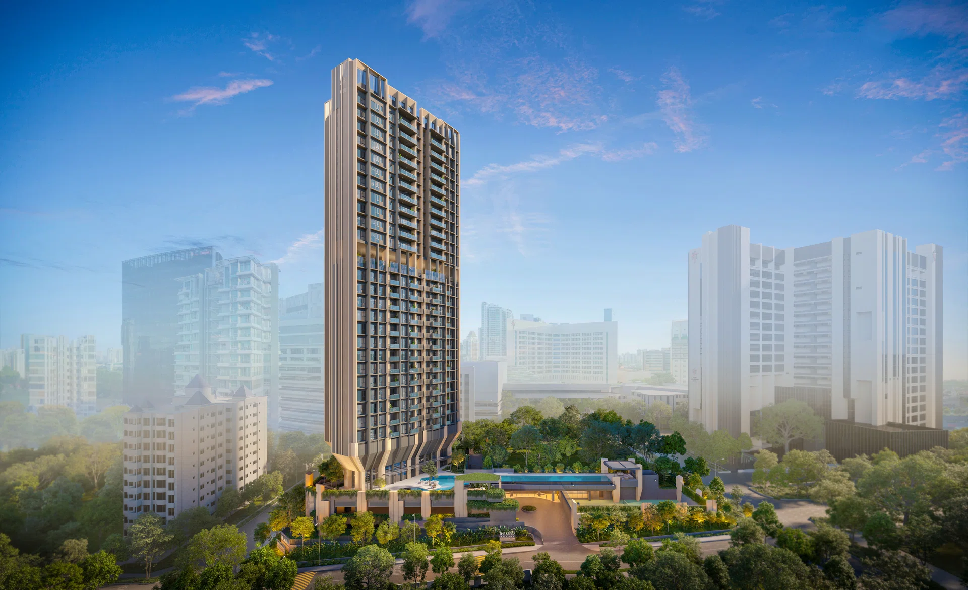 The Serra Residences artist’s impression.