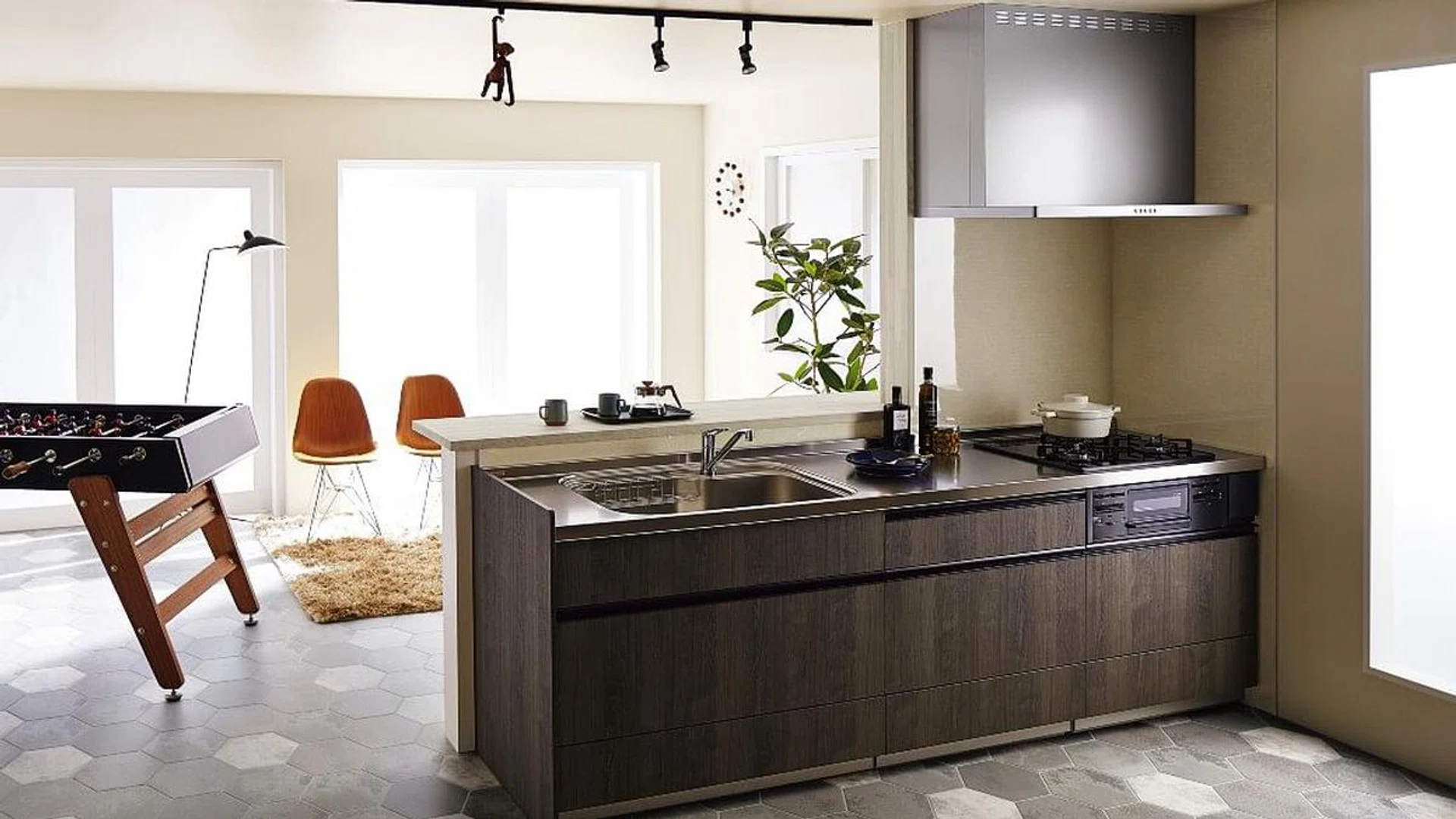 Stainless steel home design kitchen