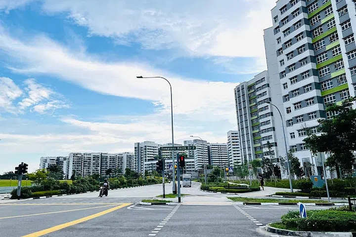 Tampines GreenVines BTO road view. Image Google Maps