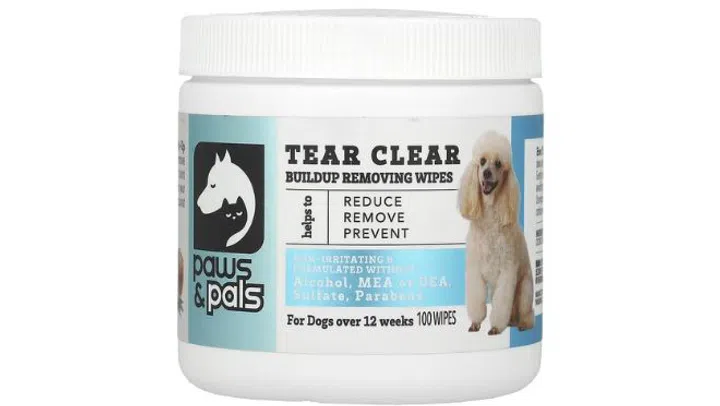 Paws & Pals Tear Clear Buildup Removing Wipes