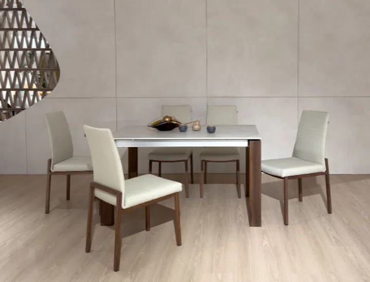 Cellini Carment Sintered Stone Extendable Dining Table