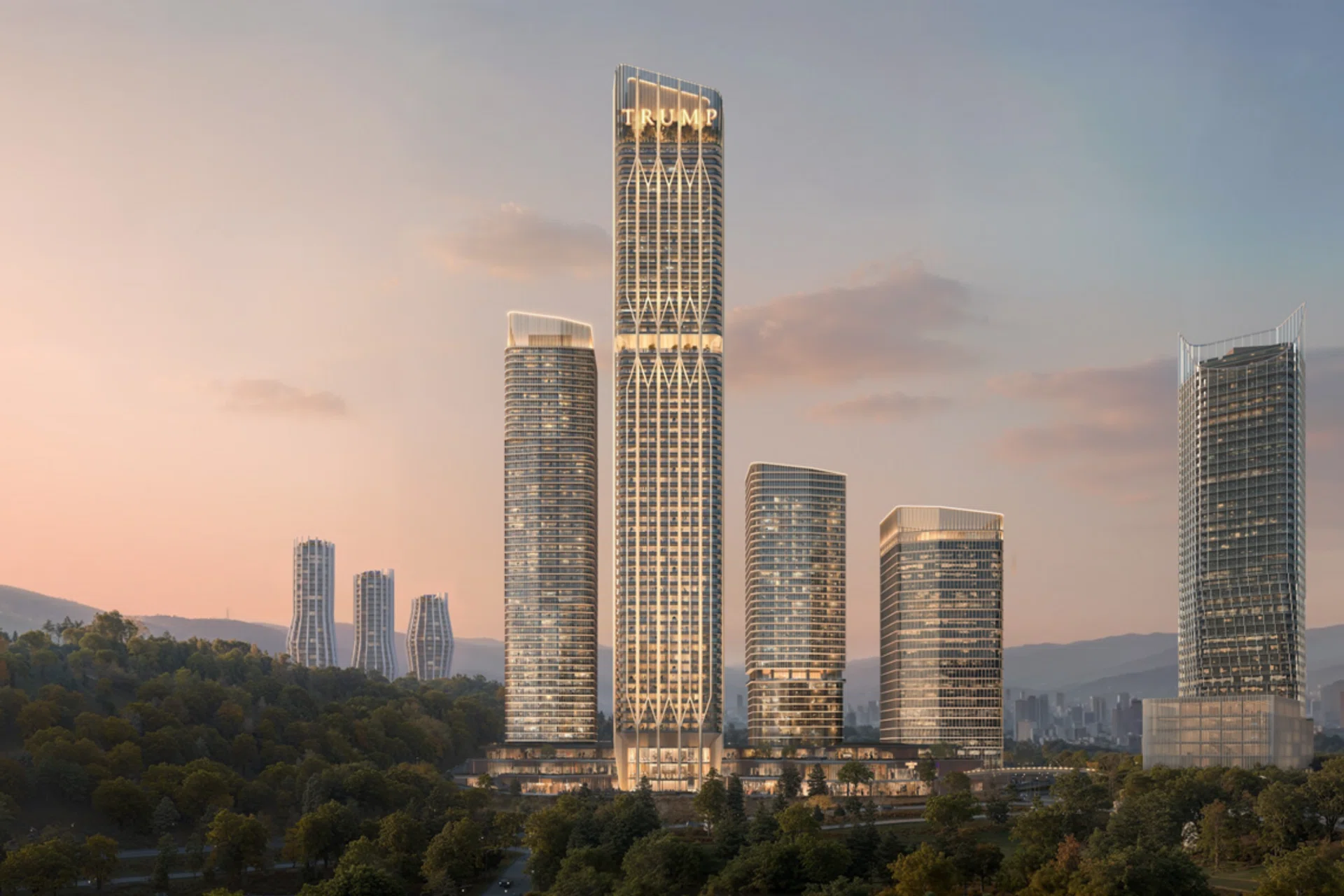 Artist’s impression of the upcoming ‘The Downtown Tbilsi’ mixed-development, urban luxury enclave in the historic capital of Tbilisi, Georgia.