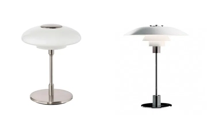 IKEA TÄLLBYN Table lamp (left) vs Louis Poulsen PH2/1 (right)