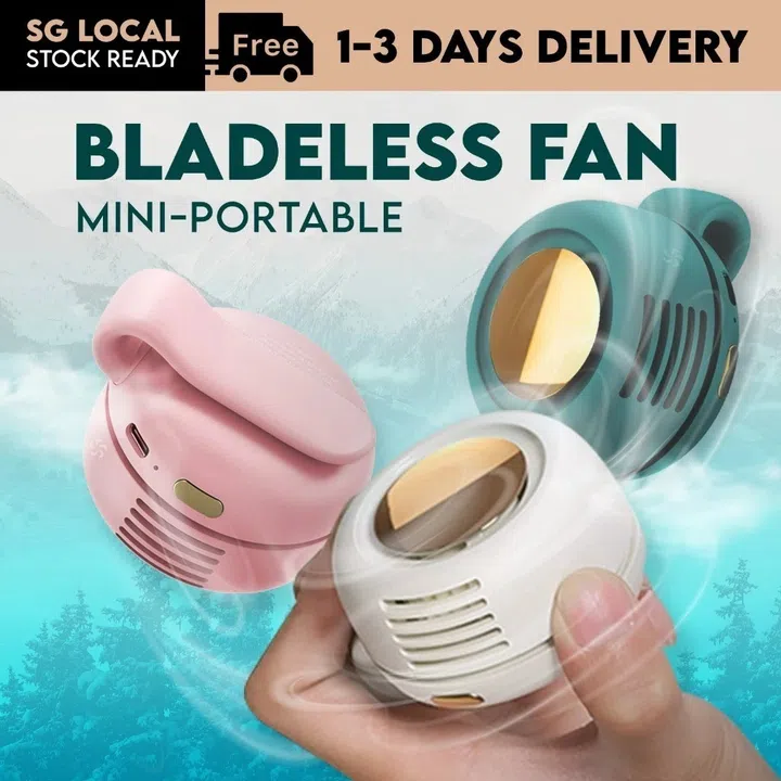 Shopee Portable Bladeless 360° Fan, $12.80