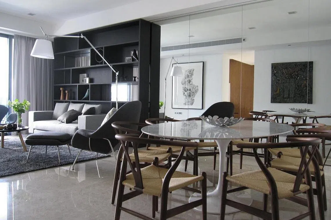 House Tour: A family's contemporary weekend home in Marina Bay Suites ...