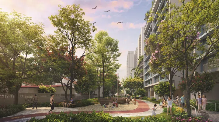 Artist’s impression of a new HDB town in Pasir Ris in the URA Draft Master Plan 2025.