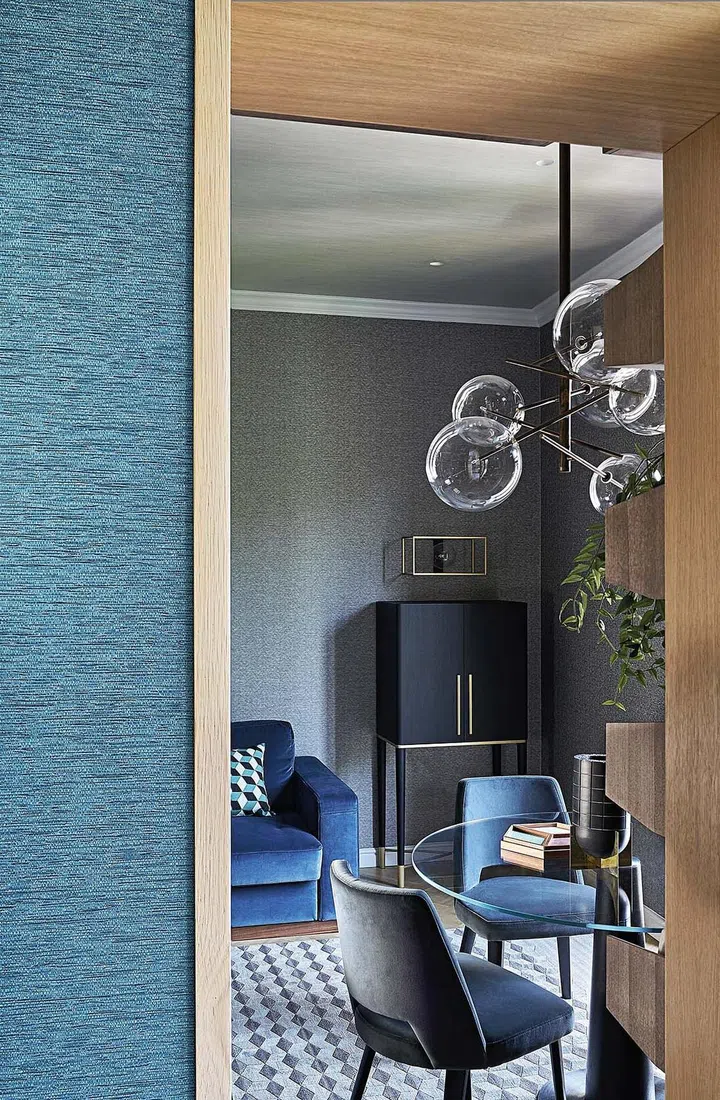 It was the interior designer, who persuaded the homeowner to include colours into his home instead of opting for an all-white look.
