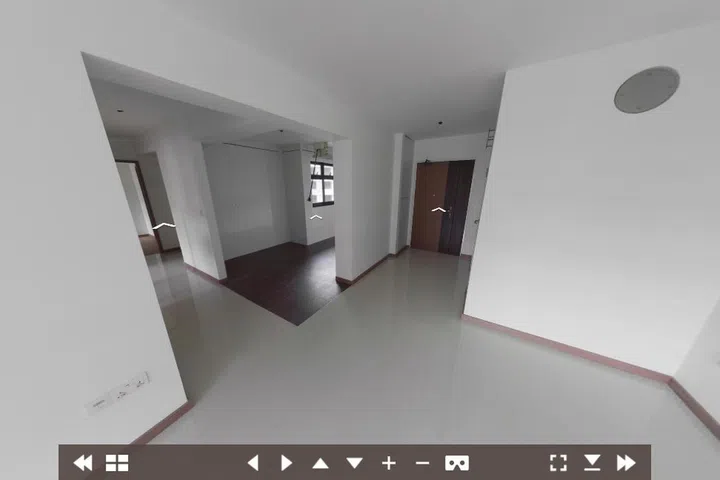 Virtual tour of a 4-room flat in Woodleigh Hillside BTO.