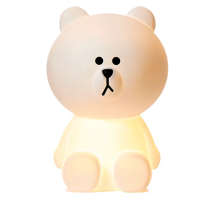 White bear night lamp for children