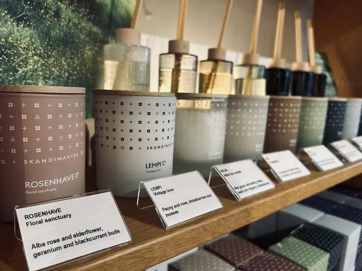 Other Scandinavian products such as soap and fragrances (that have been tried and tested by Tawan and Marko personally) are also sold at Noden. Image by Isabel Lim