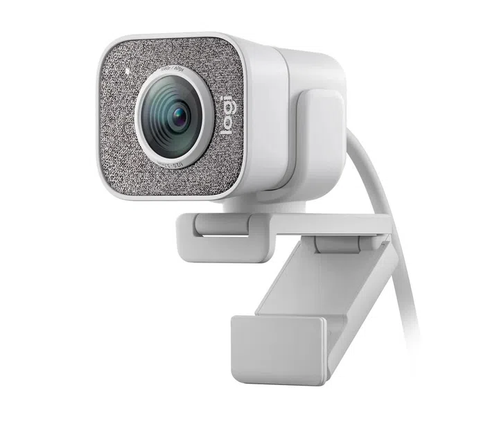 white streaming full HD webcam