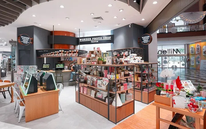 Wonder Photo Shop by Fujifilm booth at the Harvey Norman Millenia Walk flagship store at their opening event in 2016
