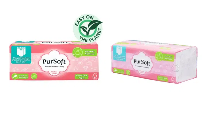 PurSoft Food Safe Kitchen Towel, $4.95 for 3 packs x 200 sheets