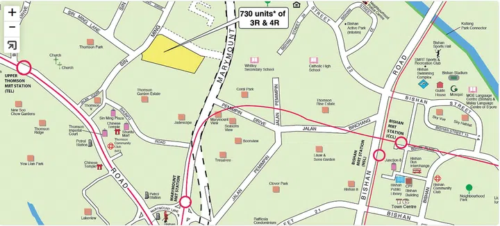 HDB BTO Dec 2023 Sin Ming, Bishan. Image from HDB BTO Portal