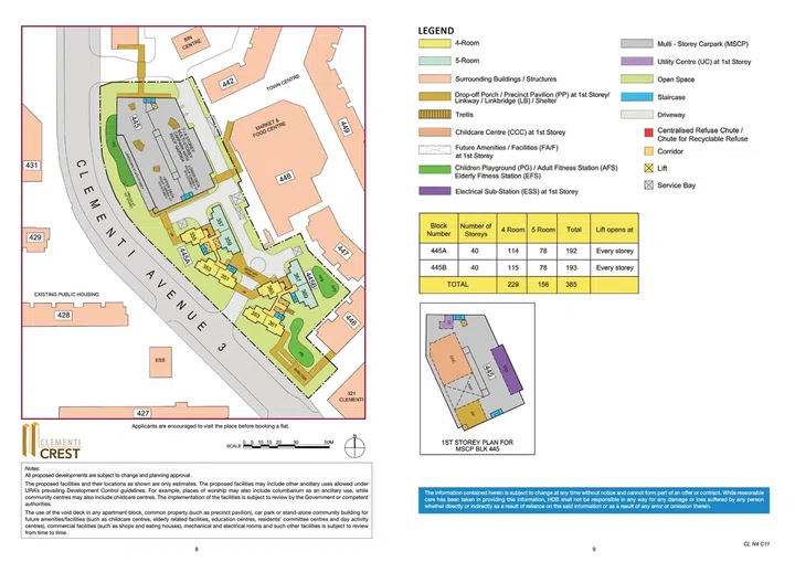 Clementi Crest Site Plan