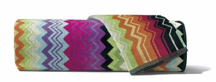 Giacomo hand towel with Missoni fabric (Image courtesy of Missoni)