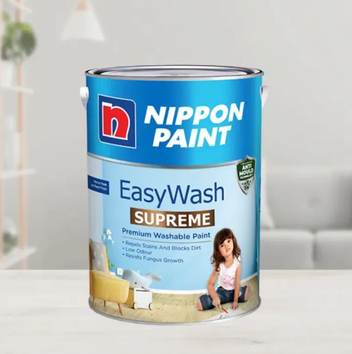 Nippon Paint Easy Wash Supreme Base 1 - 1150 Vanilla Cream 5L, $92