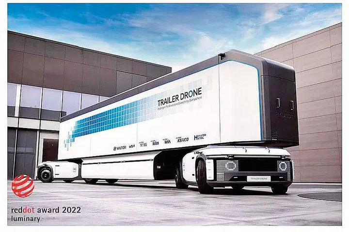 Red Dot Award: Design Concept was held in Singapore on Sept 27, 2022. Trailer Drone was the winning entry. (Photo Red Dot Award)