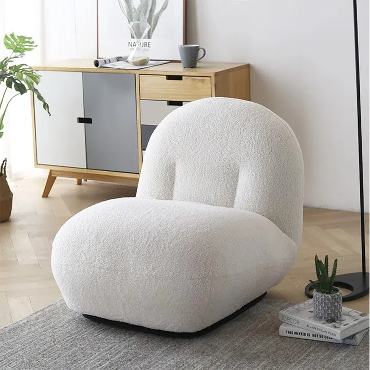 Shop the Cozy Cloud Sofa Soft Cashmere Material Chair Design Furniture White Sofas Chairs Sitting Stool from $148 on Shopee