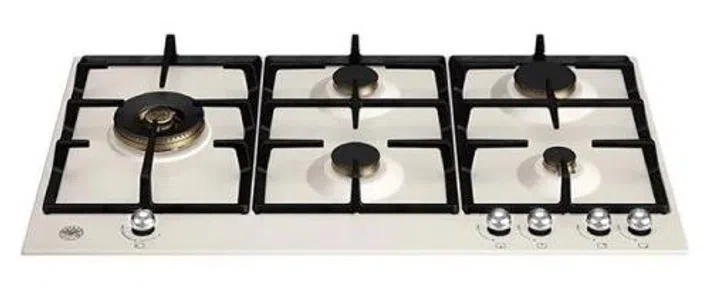 Bertazzoni P905LHERAG/P905LHERAX 90cm 5-burner Gas Hob with Lateral Dual Wok