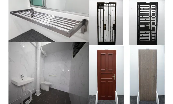 Optional upgrade features for HDB’s Home Improvement Programme (HIP).