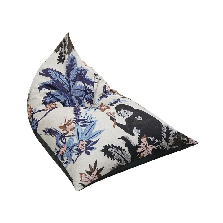 floral tropical printed bean bag