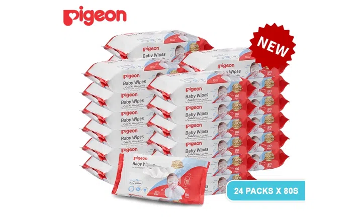 Pigeon Baby Wipes - 100% Pure Water