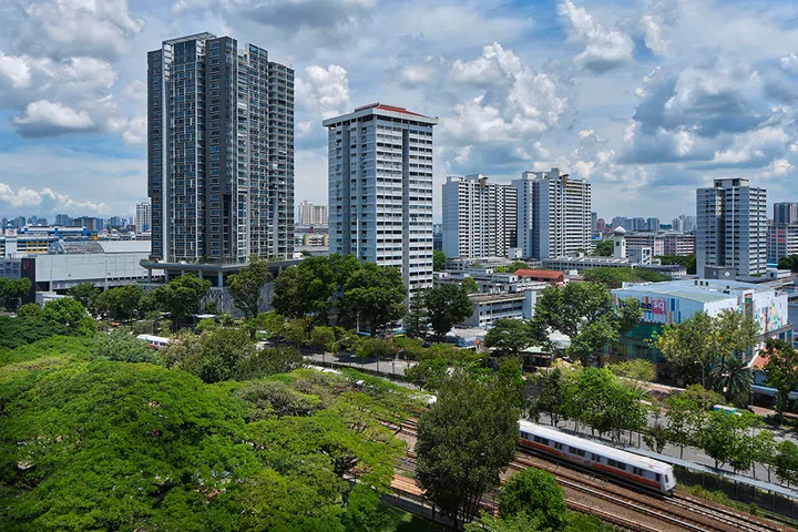 Aerial view of Ang Mo Kio Town Centre.