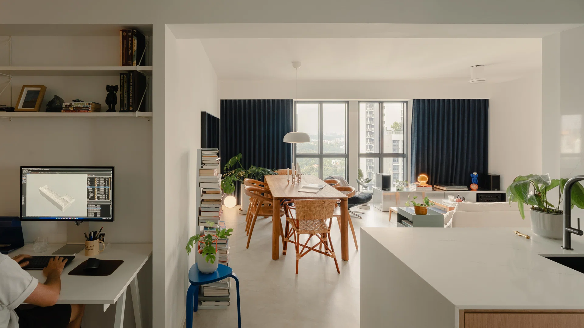 Architect Carnation Kng and her Portuguese husband, Lourenço Vaz Pinto’s 4-room resale HDB at Dawson Road.