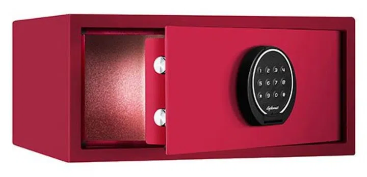 ruby red laptop safe box