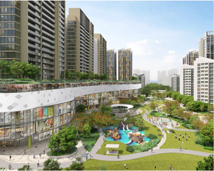 Artist’s impression of Sembawang Brook, launched in the June 2026 HDB BTO sales exercise.
