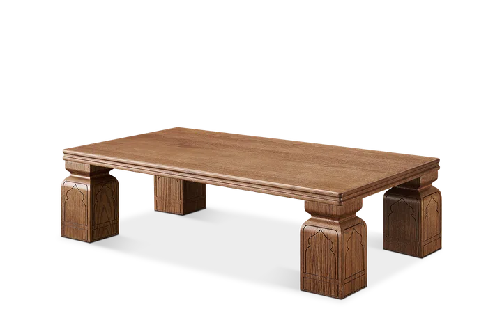 Castlery Tan France Anaya rectangular coffee table (120cm).