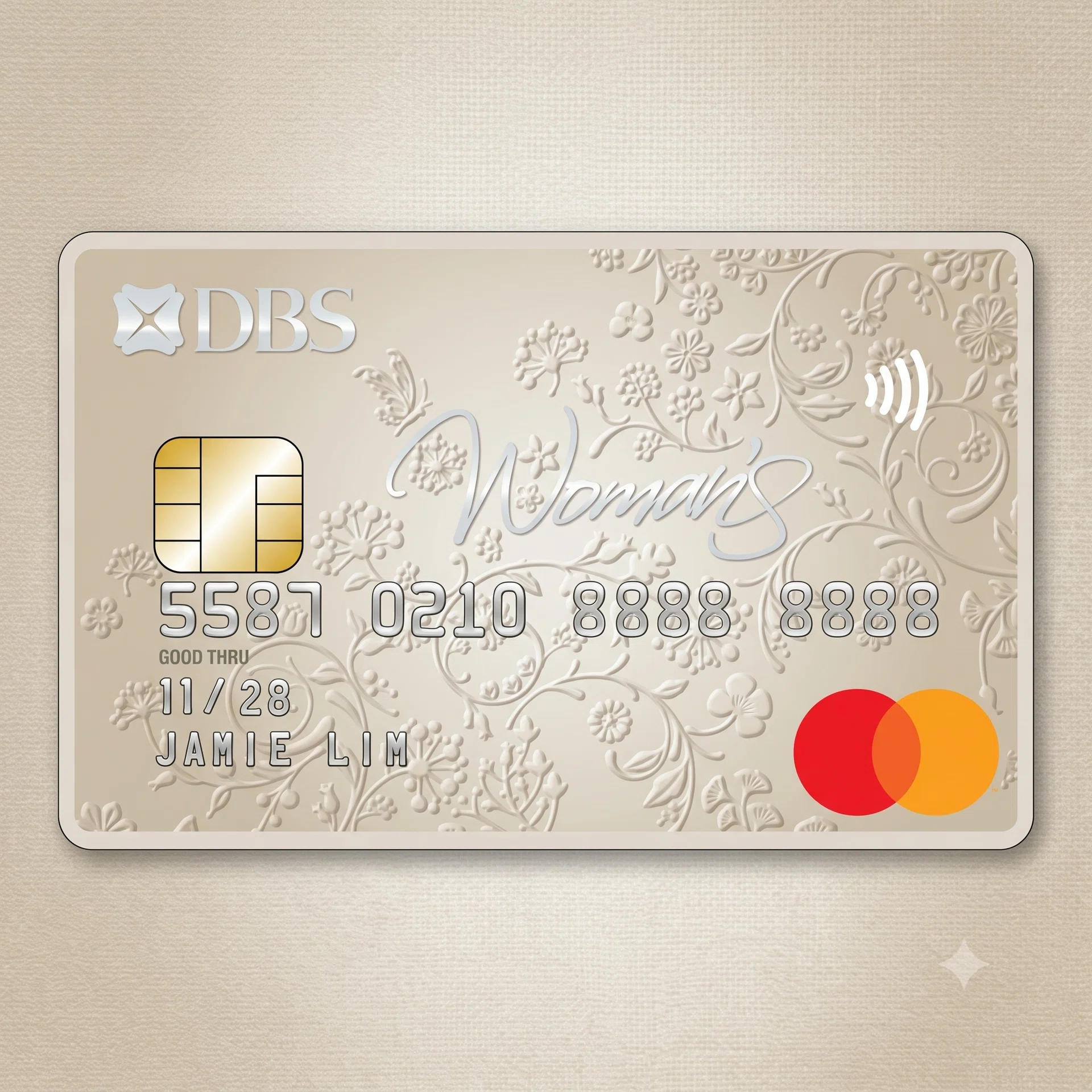 Illustration of the DBS Woman’s World Card.