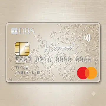 Illustration of the DBS Woman’s World Card.