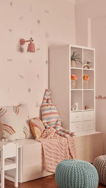 Children's nursery bedroom in a Parisian-style interior design Clydeswood condominium in Potong Pasir.