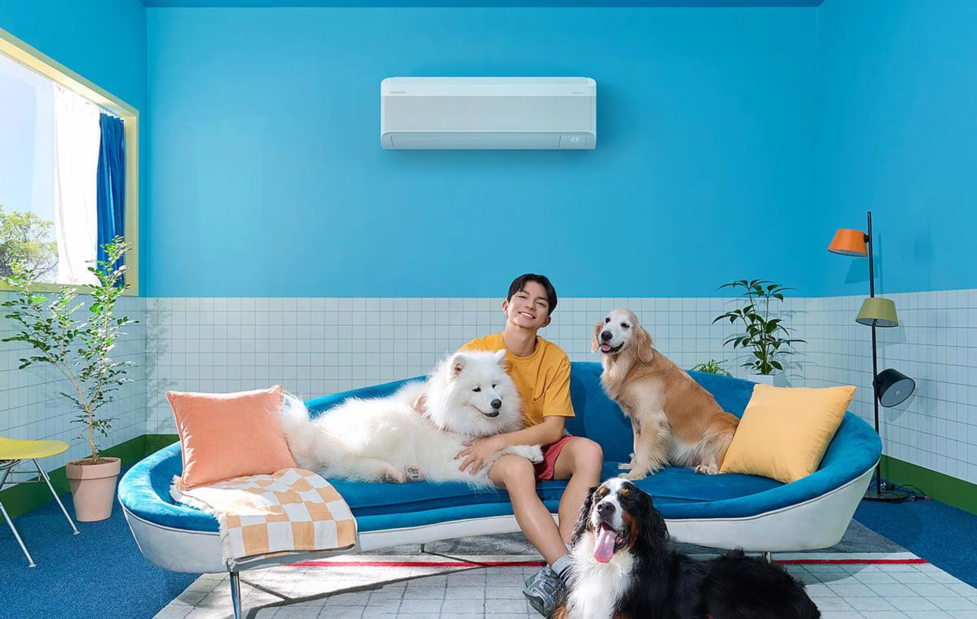 Samsung WindFree Air Conditioner indoor unit (top).