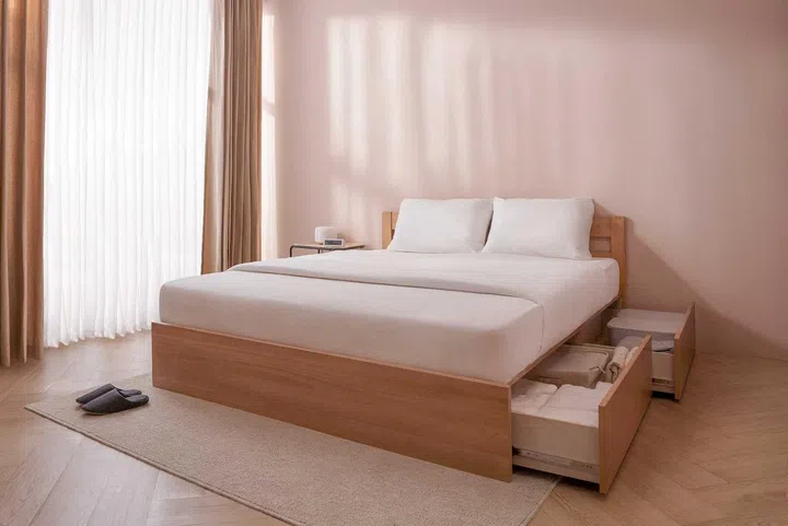 MUJI Rubberwood storage bed price