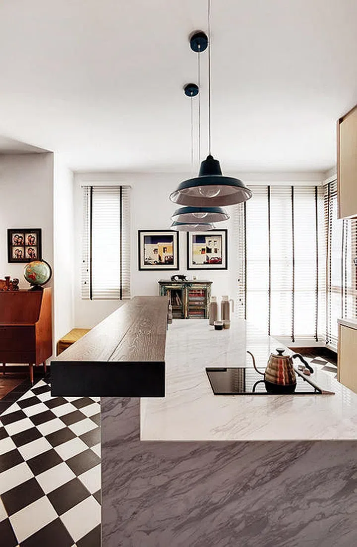 Stone kitchen countertop by interior designer Museum